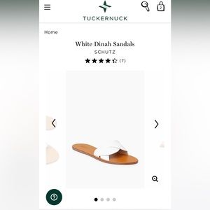 Schutz White Dinah Sandals, size 6.5